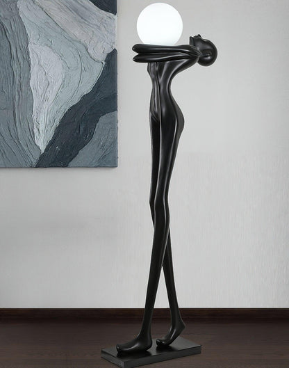 Embrace Ball Sculpture Floor Lamp - Modern LED Design