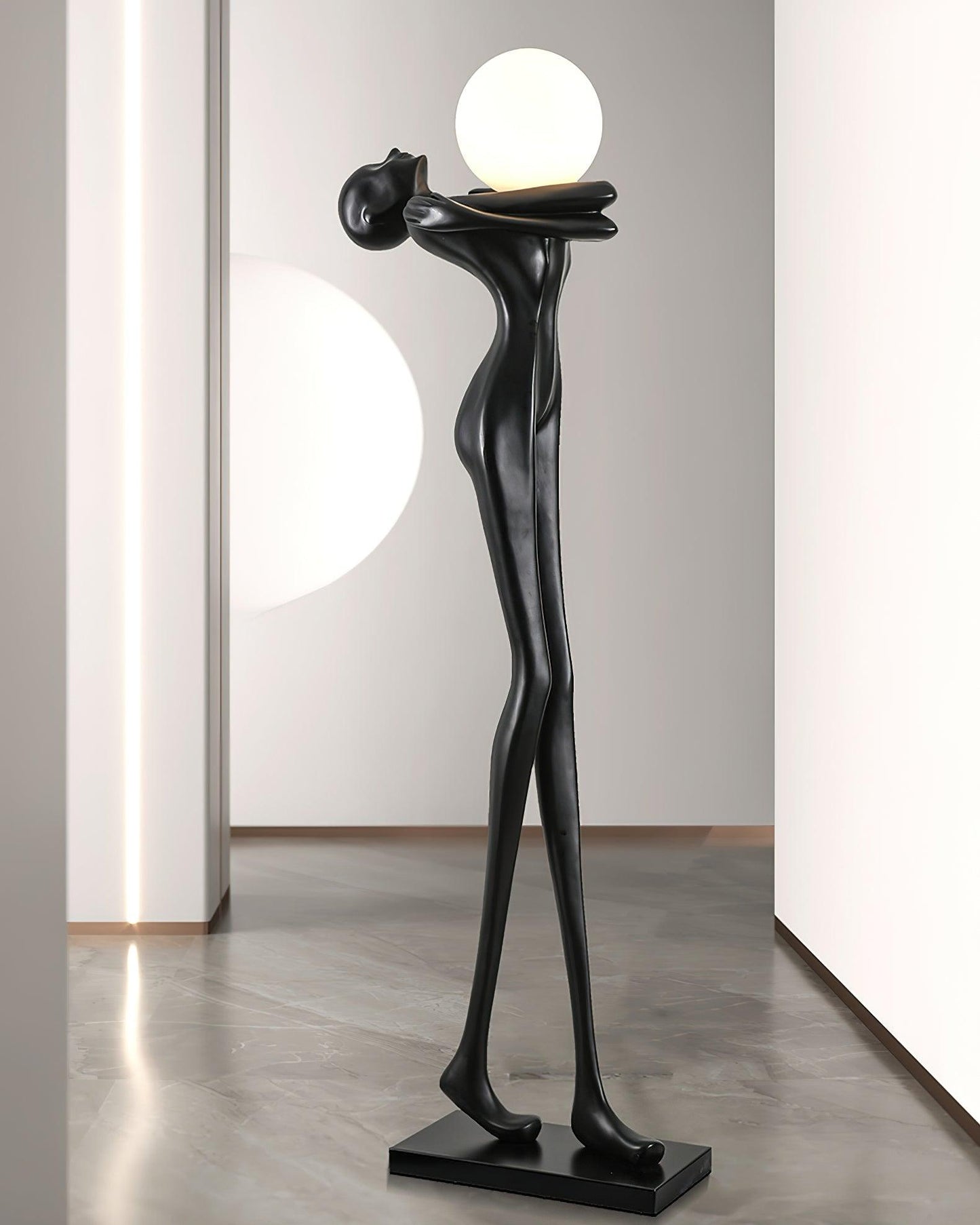 Embrace Ball Sculpture Floor Lamp - Modern LED Design