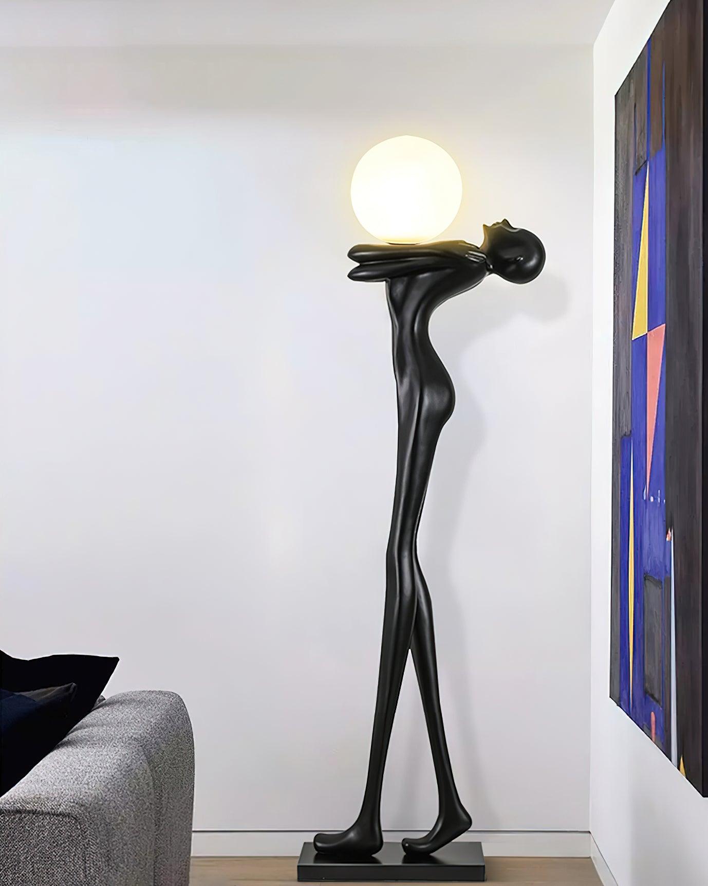 Embrace Ball Sculpture Floor Lamp - Modern LED Design