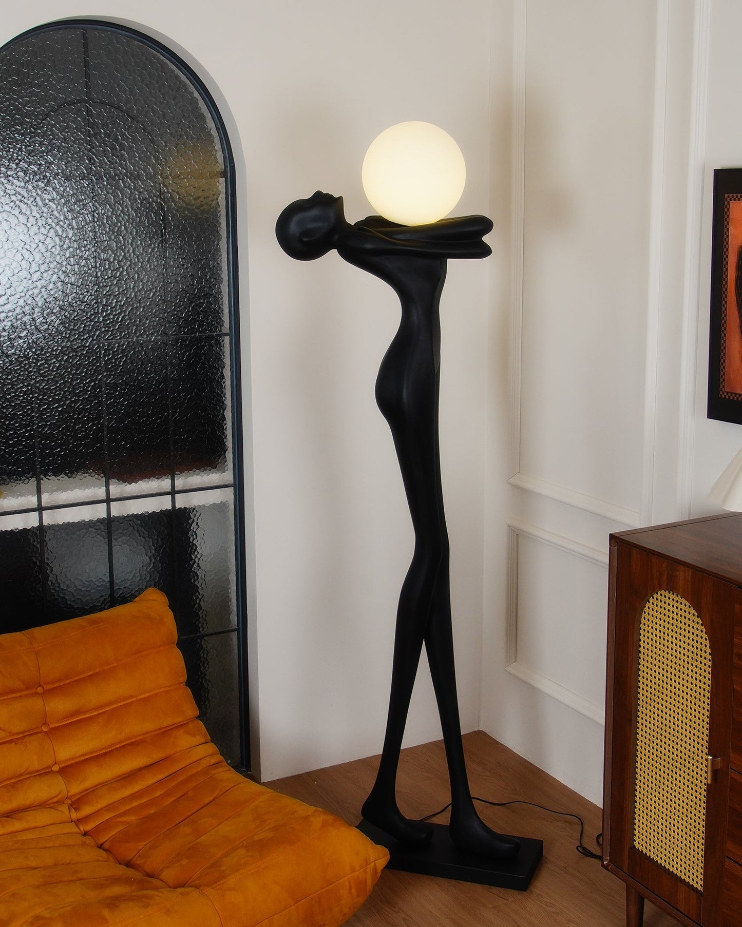 Embrace Ball Sculpture Floor Lamp - Modern LED Design