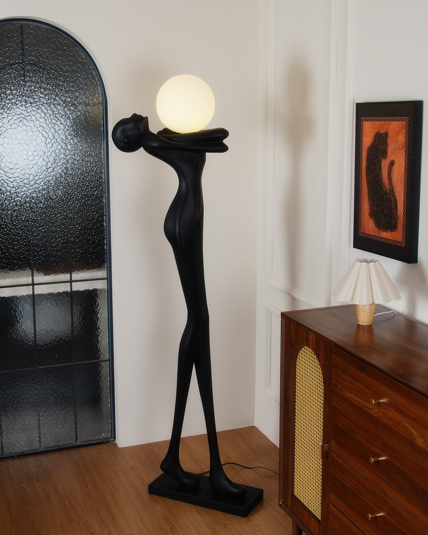 Embrace Ball Sculpture Floor Lamp - Modern LED Design
