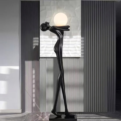 Embrace Ball Sculpture Floor Lamp - Modern LED Design