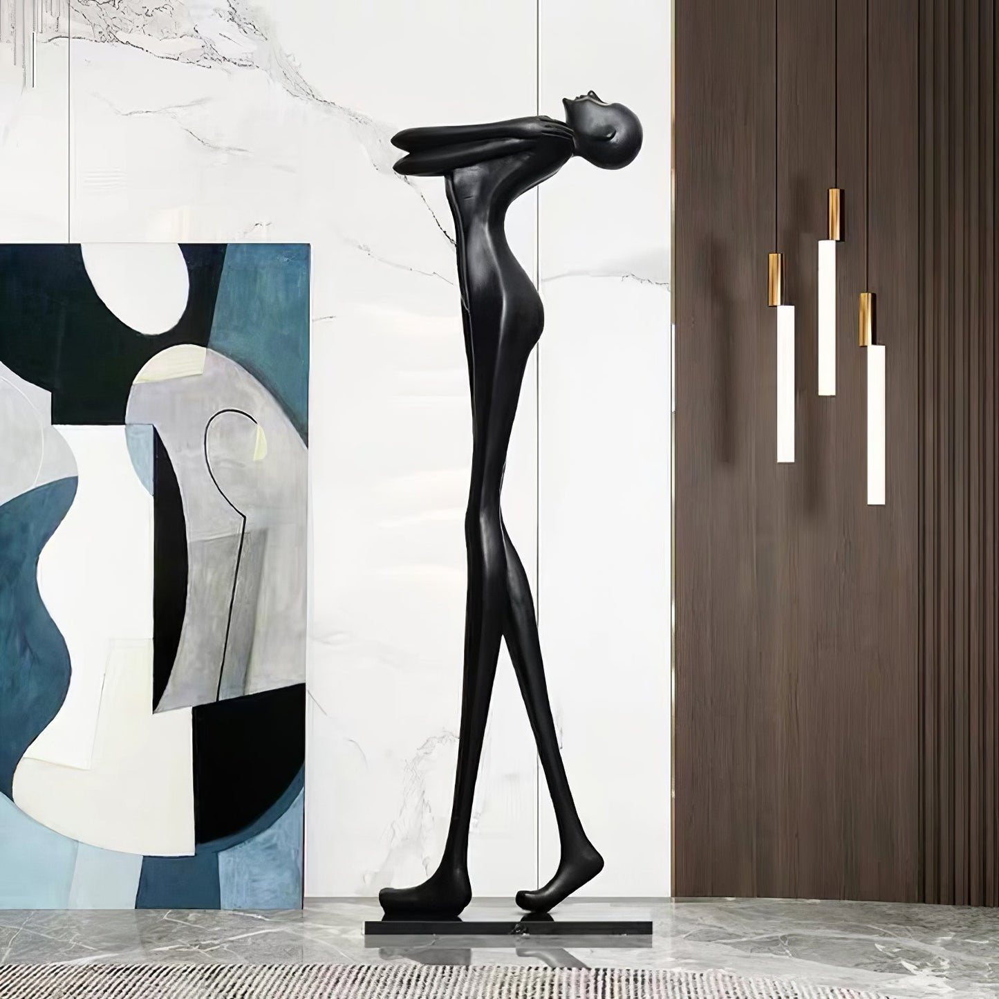 Embrace Ball Sculpture Floor Lamp - Modern LED Design