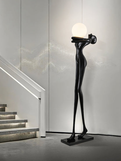 Embrace Ball Sculpture Floor Lamp - Modern LED Design