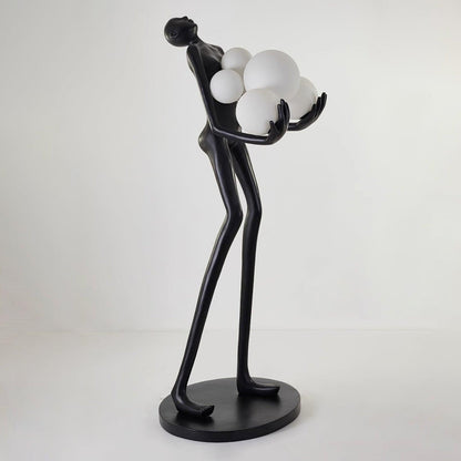 Embrace Sculpture Floor Lamp with Integrated LED Light
