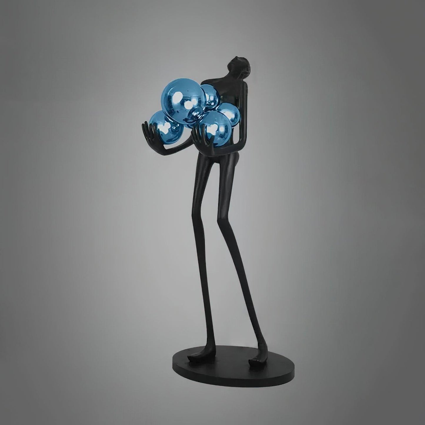 Embrace Sculpture Floor Lamp with Integrated LED Light