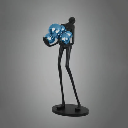 Embrace Sculpture Floor Lamp with Integrated LED Light