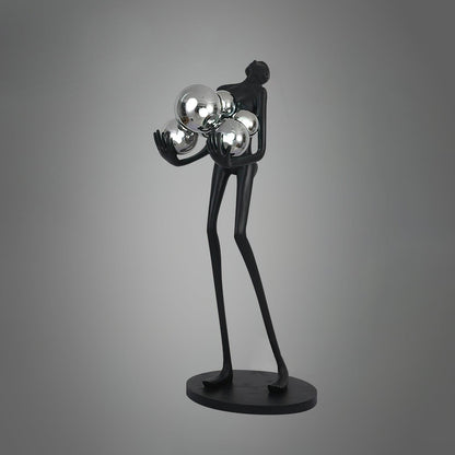 Embrace Sculpture Floor Lamp with Integrated LED Light