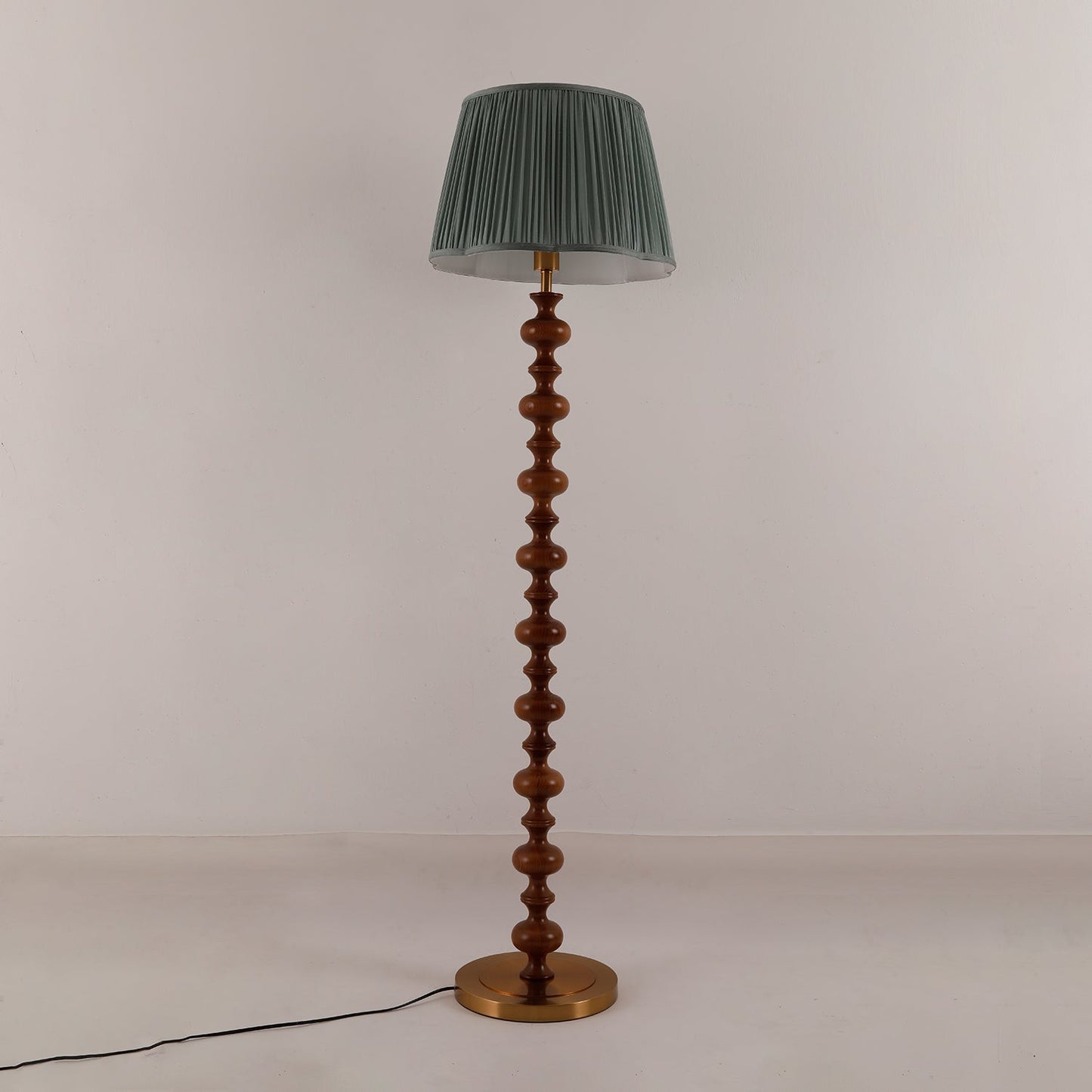 Emery Floor Lamp - Modern LED Indoor Lighting, Green Shade