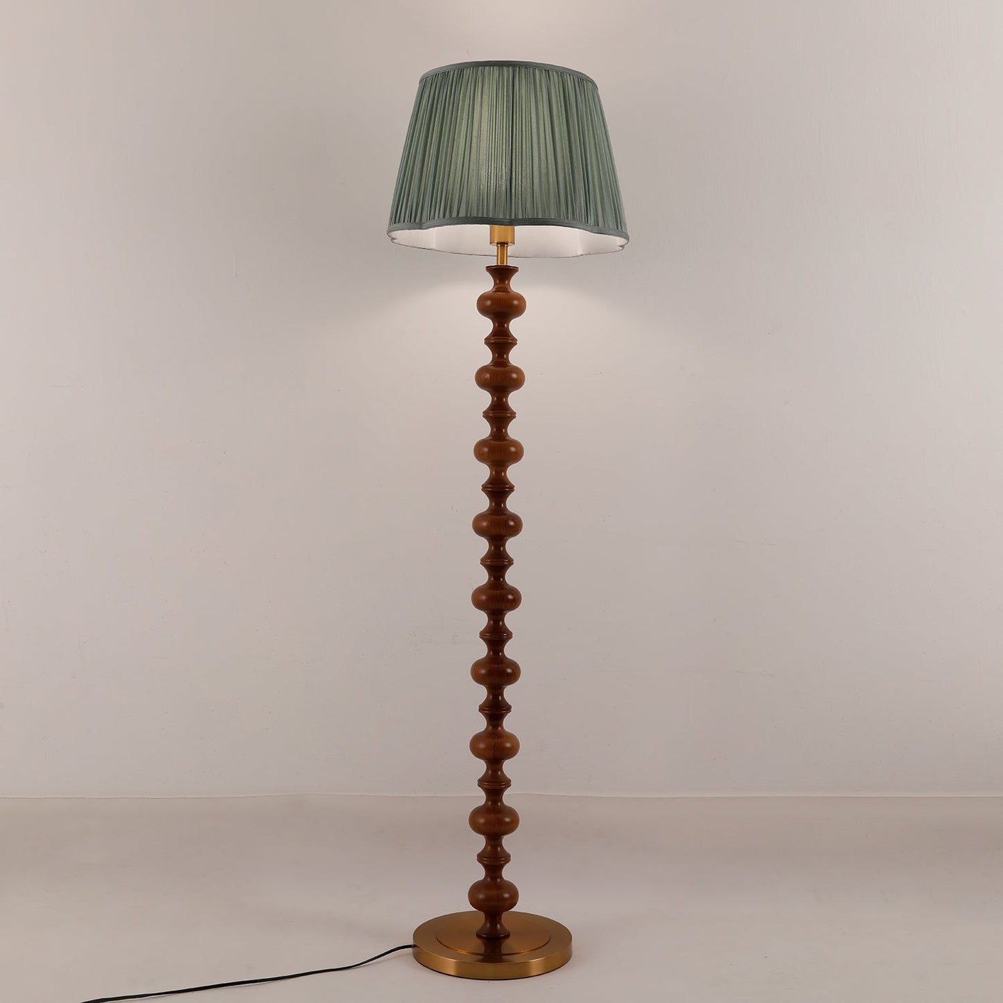 Emery Floor Lamp - Modern LED Indoor Lighting, Green Shade