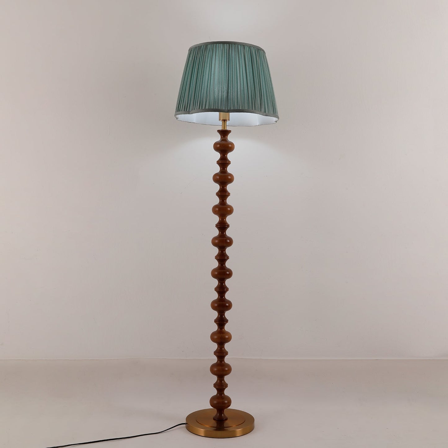 Emery Floor Lamp - Modern LED Indoor Lighting, Green Shade