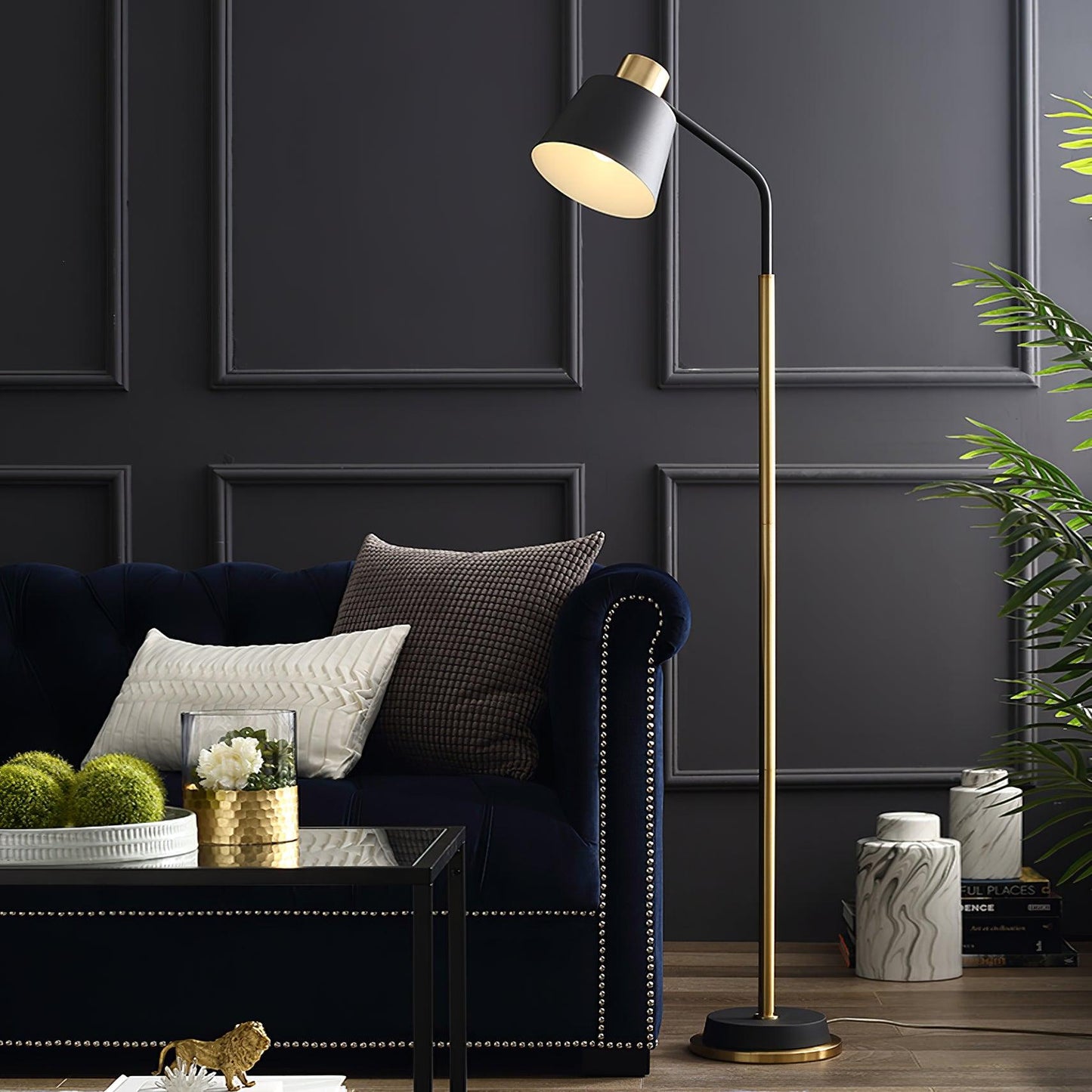 Emmental Floor Lamp - Adjustable LED Mid-Century Design