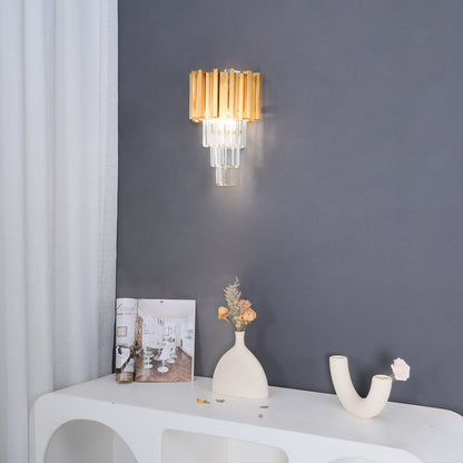 Empire Wall Lamp LED Indoor Lighting - Gold Finish, Set of 2