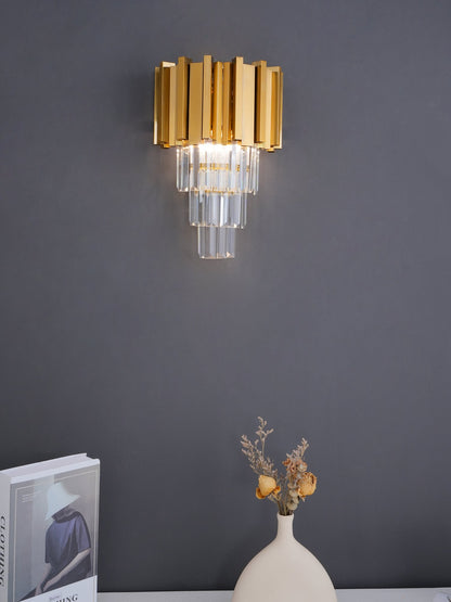 Empire Wall Lamp LED Indoor Lighting - Gold Finish, Set of 2