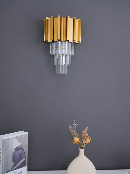Empire Wall Lamp LED Indoor Lighting - Gold Finish, Set of 2