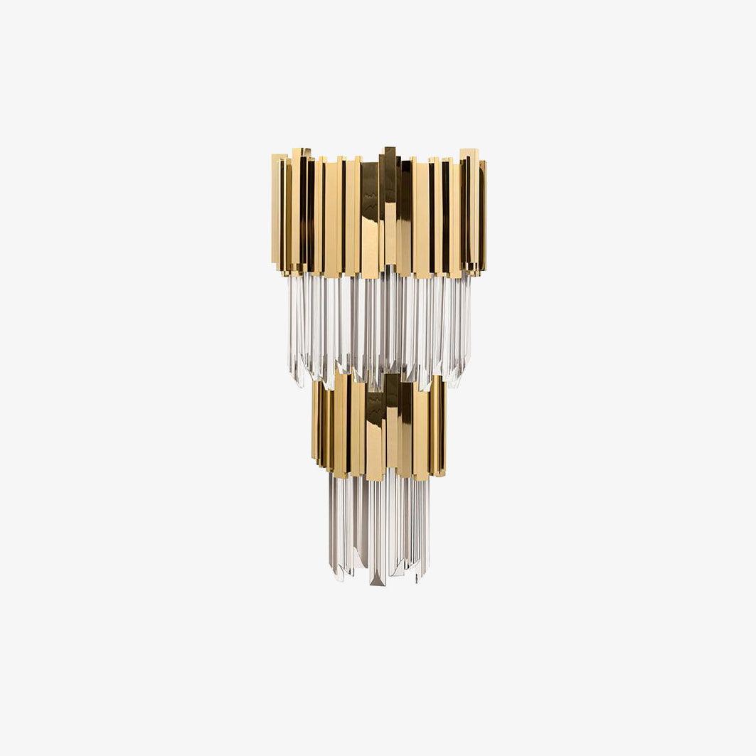 Empire Wall Lamp LED Indoor Lighting - Gold Finish, Set of 2
