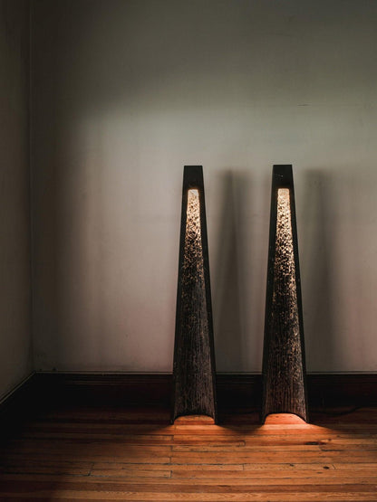 Estela Floor Lamp LED Marble Black Indoor Lighting 101cm