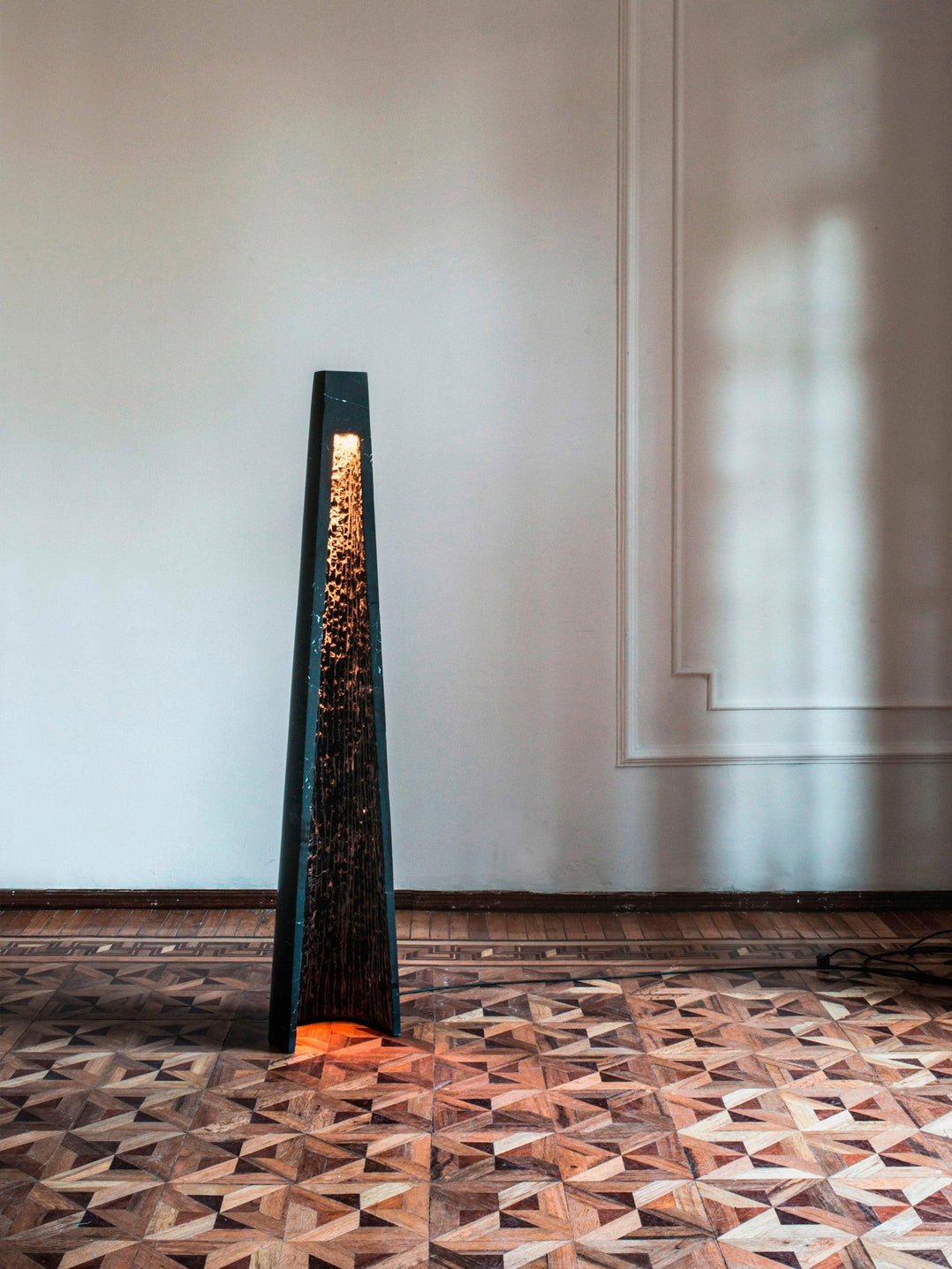 Estela Floor Lamp LED Marble Black Indoor Lighting 101cm