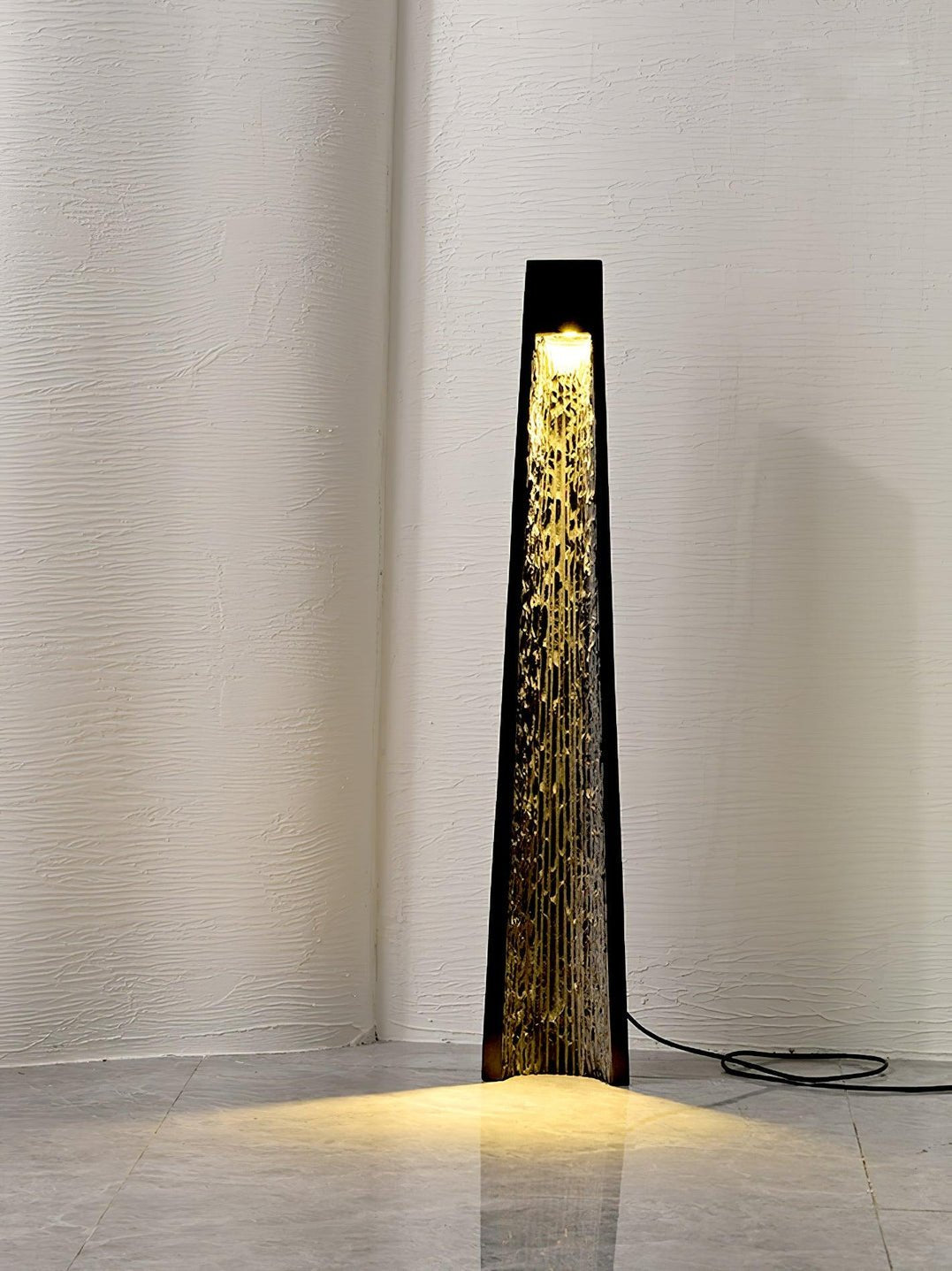 Estela Floor Lamp LED Marble Black Indoor Lighting 101cm