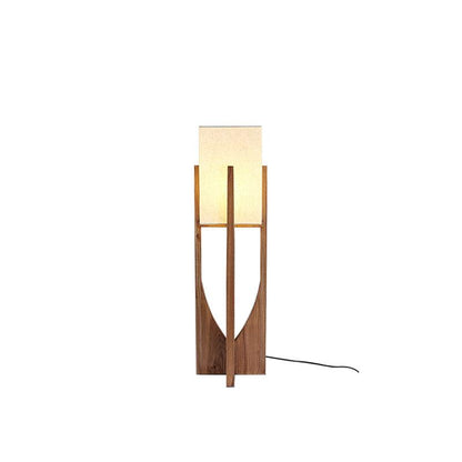 Fairbanks Floor Lamp - LED Ash Wood Design for Indoor Use