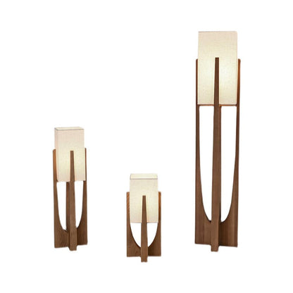 Fairbanks Floor Lamp - LED Ash Wood Design for Indoor Use