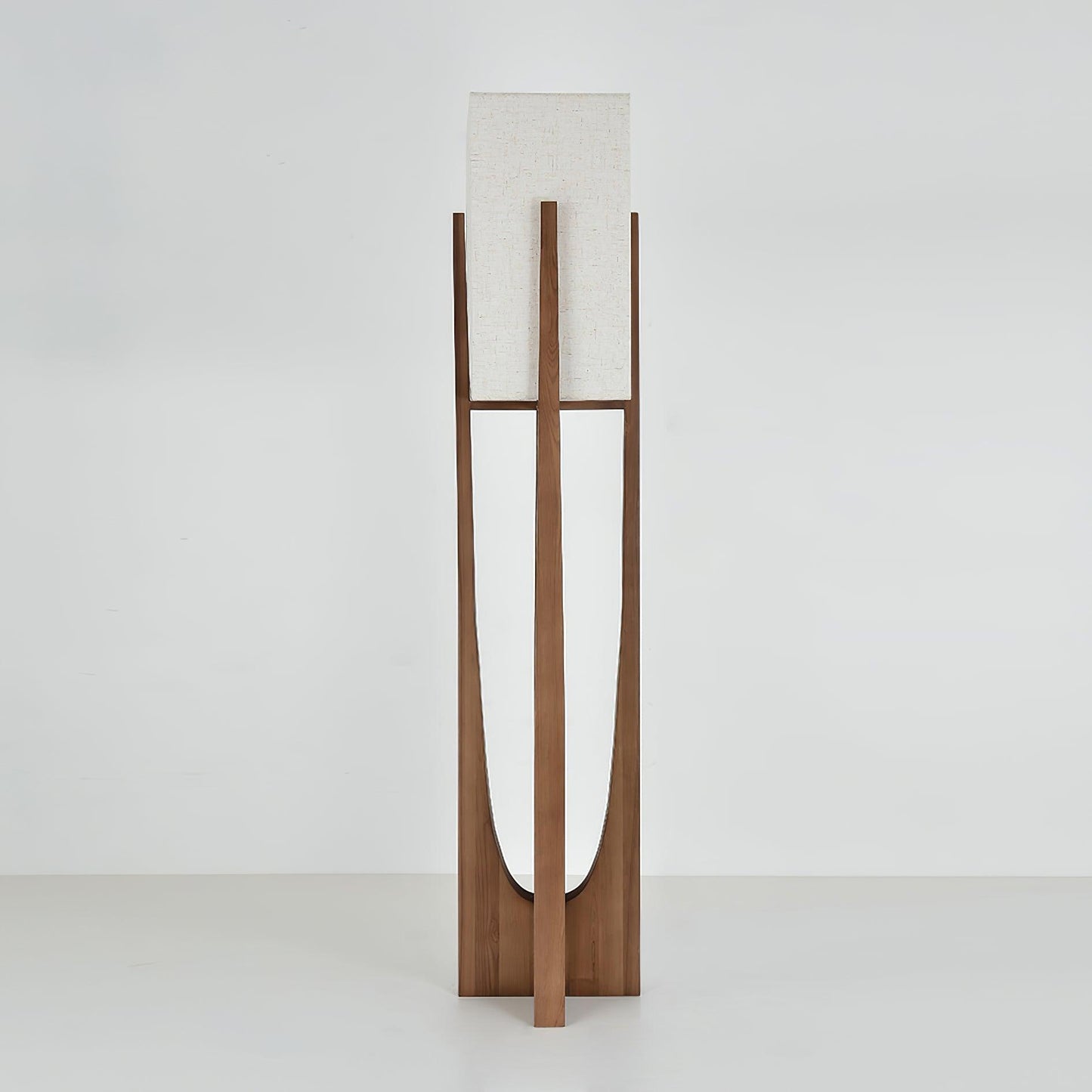 Fairbanks Floor Lamp - LED Ash Wood Design for Indoor Use
