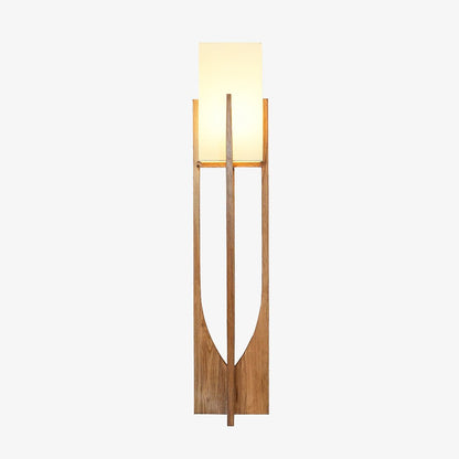 Fairbanks Floor Lamp - LED Ash Wood Design for Indoor Use