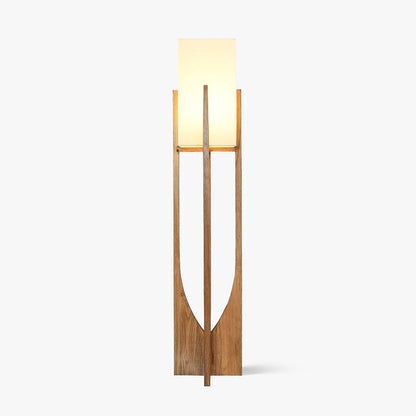 Fairbanks Floor Lamp - LED Ash Wood Design for Indoor Use