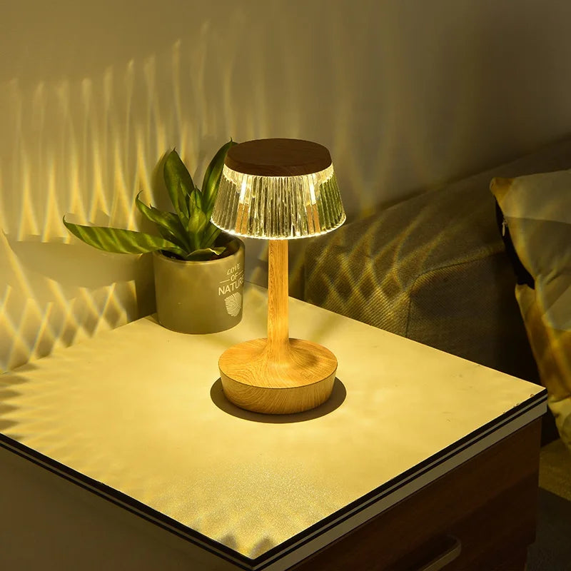 Rechargeable Wireless Table Lamp LED Waterproof Touch Control