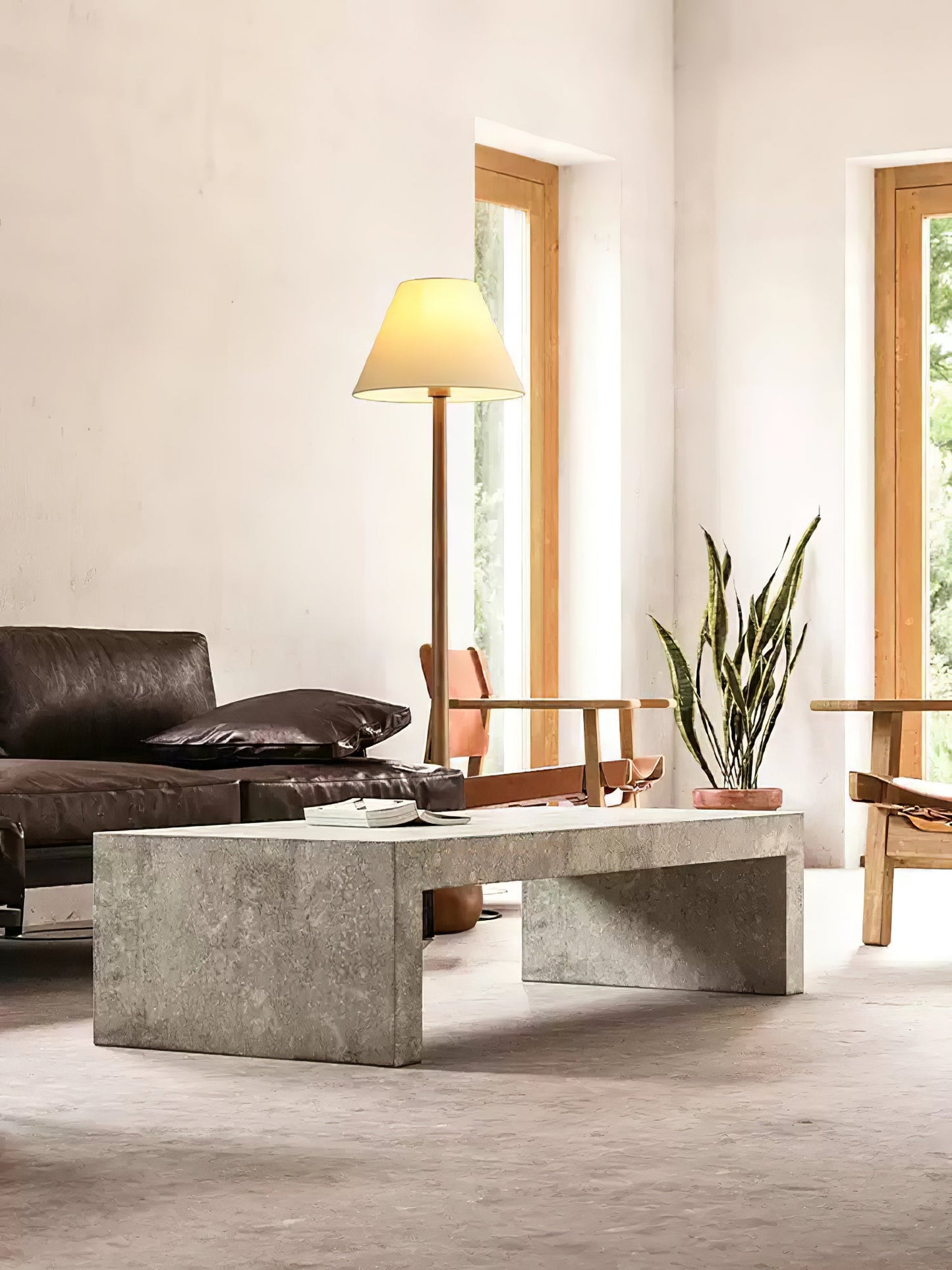 Final Strike Floor Lamp - LED Indoor Lighting - Wooden Base