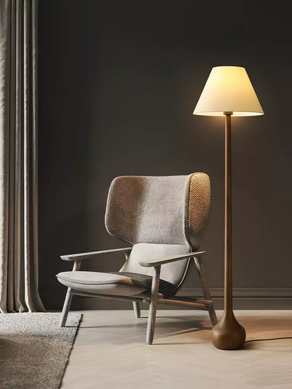 Final Strike Floor Lamp - LED Indoor Lighting - Wooden Base