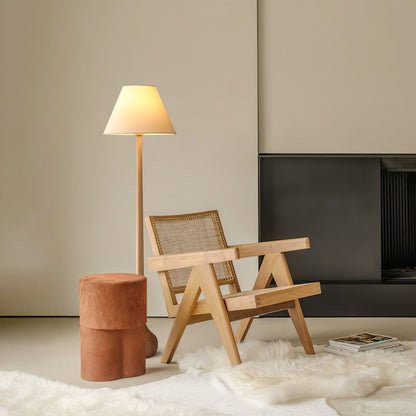 Final Strike Floor Lamp - LED Indoor Lighting - Wooden Base