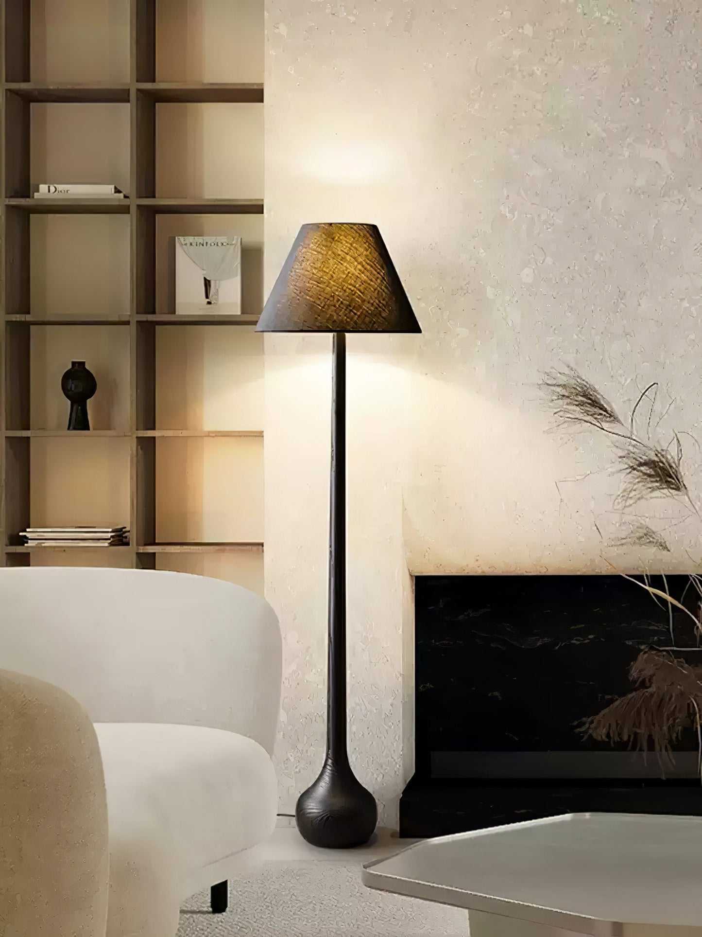Final Strike Floor Lamp - LED Indoor Lighting - Wooden Base