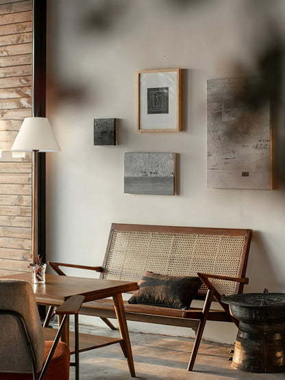 Final Strike Floor Lamp - LED Indoor Lighting - Wooden Base