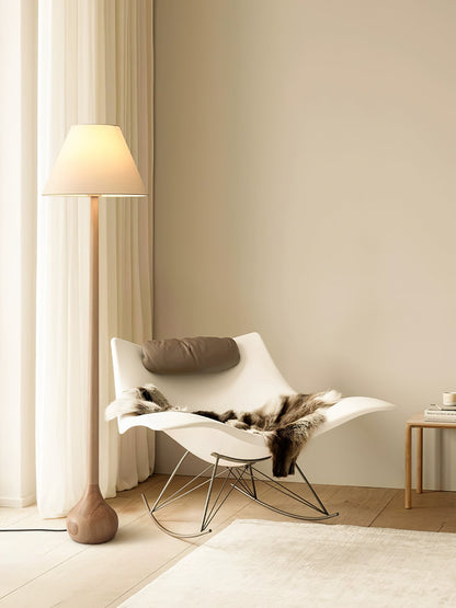 Final Strike Floor Lamp - LED Indoor Lighting - Wooden Base