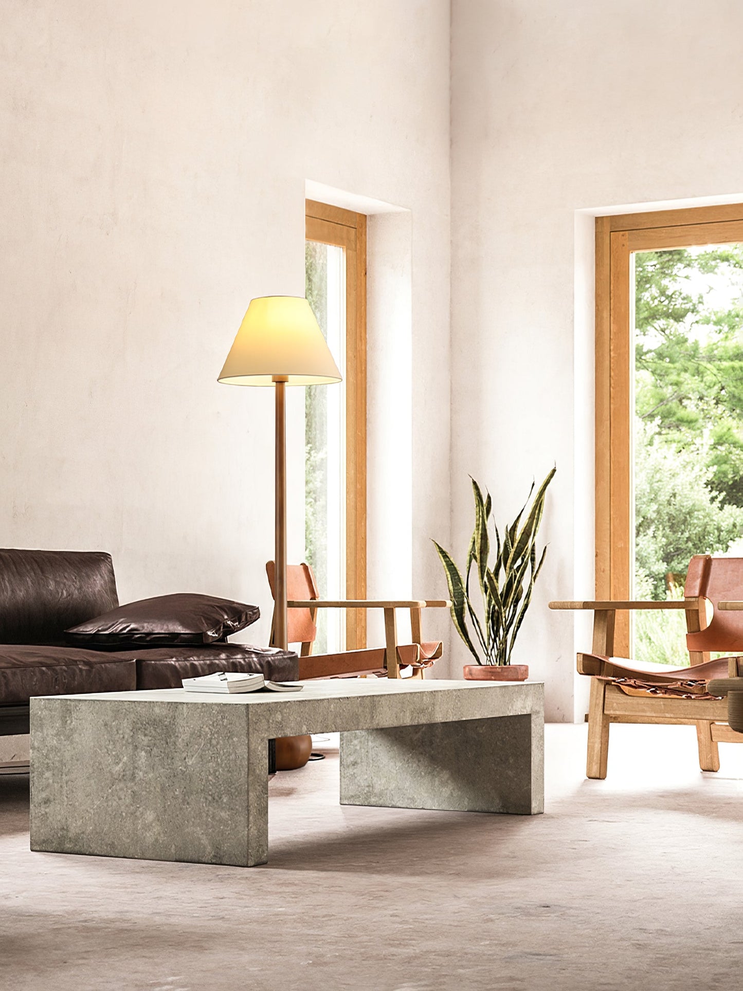 Final Strike Floor Lamp - LED Indoor Lighting - Wooden Base