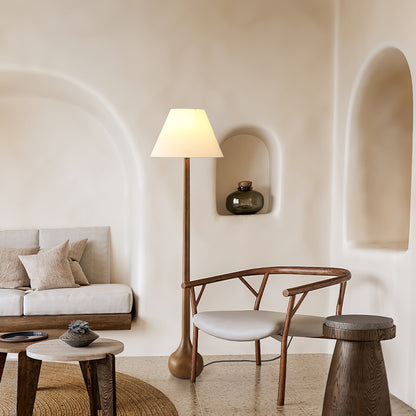 Final Strike Floor Lamp - LED Indoor Lighting - Wooden Base