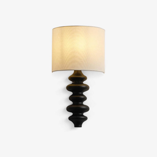 Fishbone Sconce Wall Light - Textured Solid Wood, LED