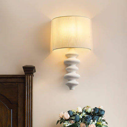 Fishbone Sconce Wall Light - Textured Solid Wood, LED