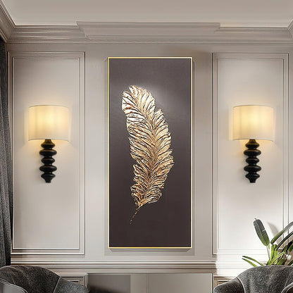 Fishbone Sconce Wall Light - Textured Solid Wood, LED