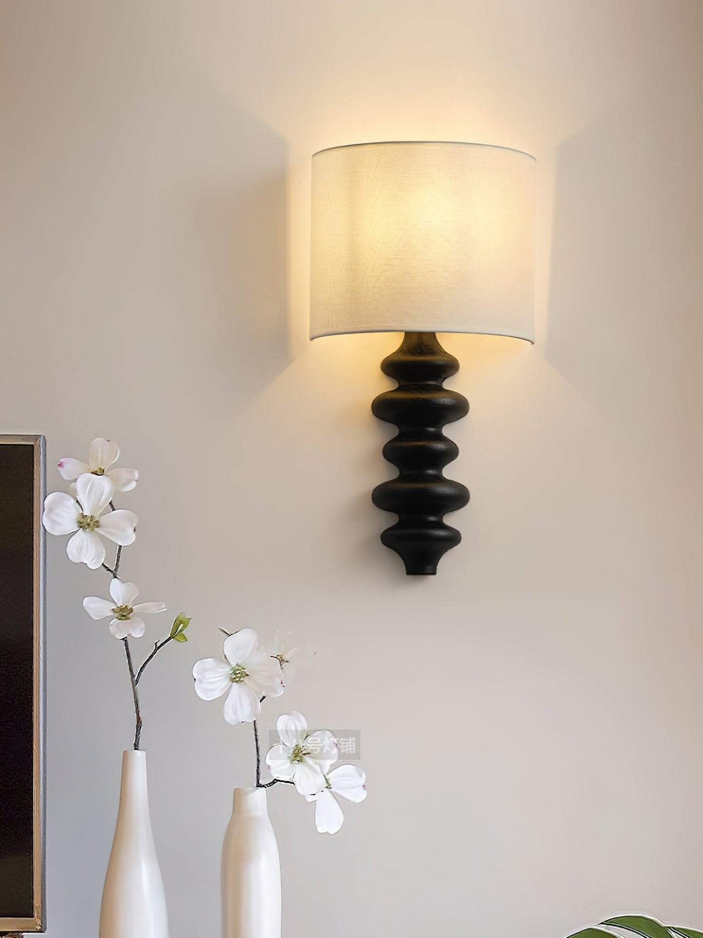 Fishbone Sconce Wall Light - Textured Solid Wood, LED