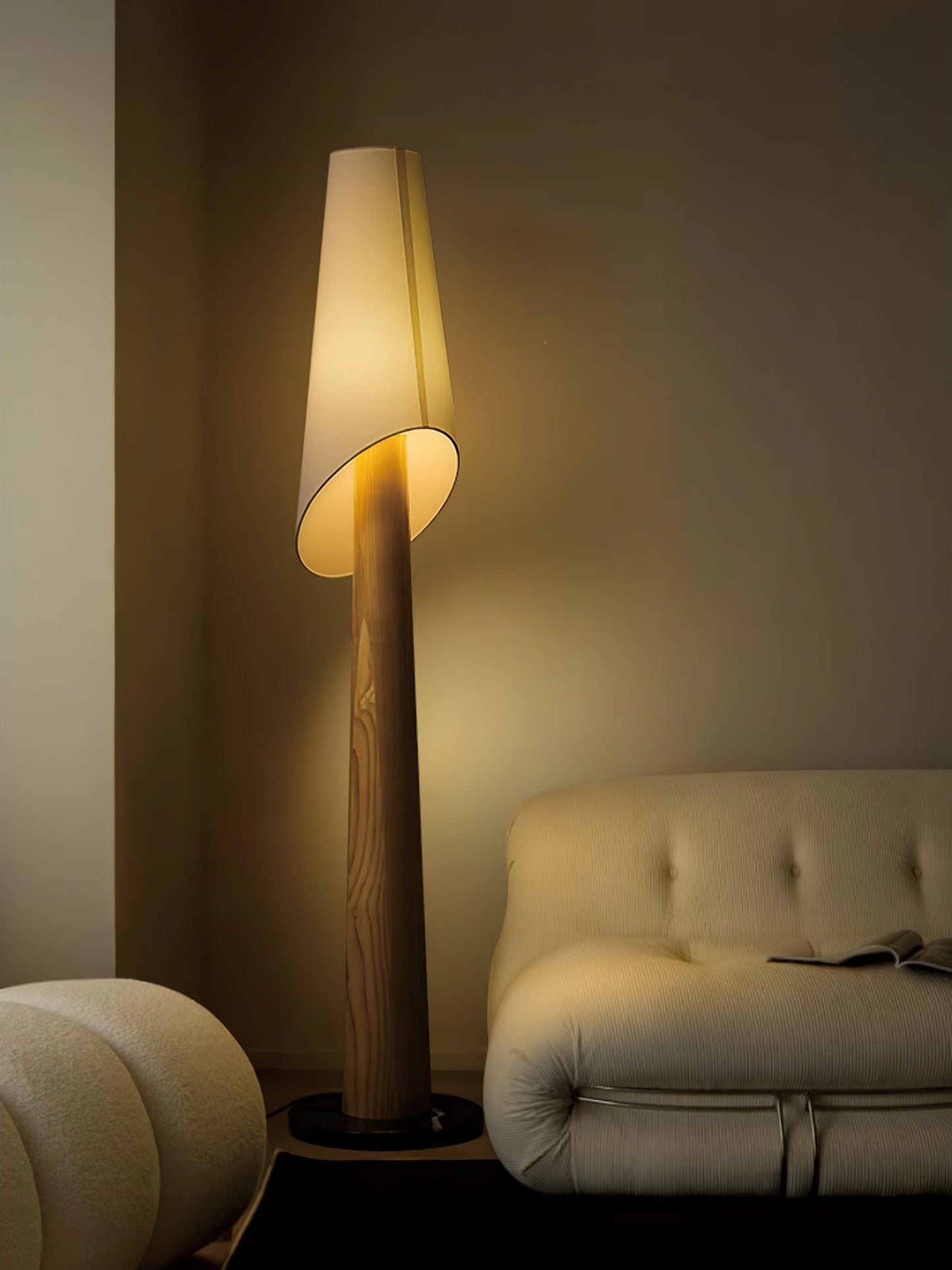Flag Floor Lamp with LED, Elegant Design for Indoor Use