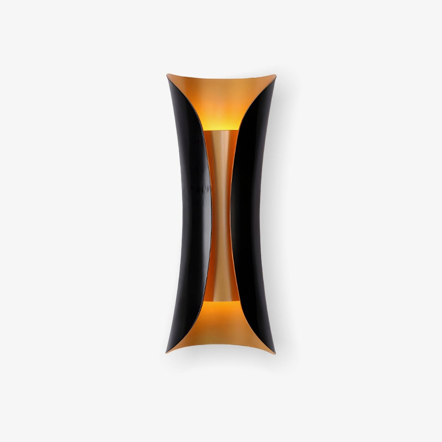 Flame Art Wall Sconce LED Black Gold Indoor Lighting Decor