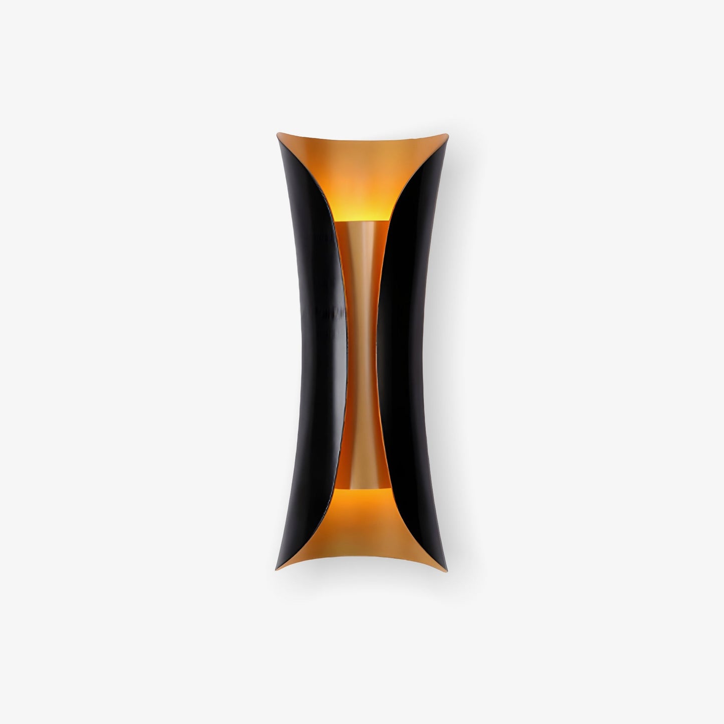 Flame Art Wall Sconce LED Black Gold Indoor Lighting Decor