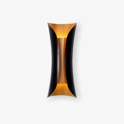 Flame Art Wall Sconce LED Black Gold Indoor Lighting Decor