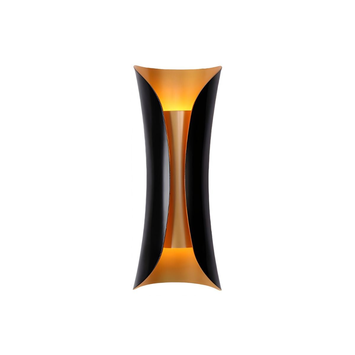 Flame Art Wall Sconce LED Black Gold Indoor Lighting Decor