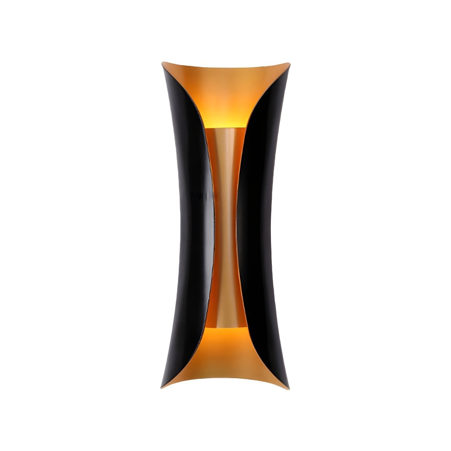 Flame Art Wall Sconce LED Black Gold Indoor Lighting Decor