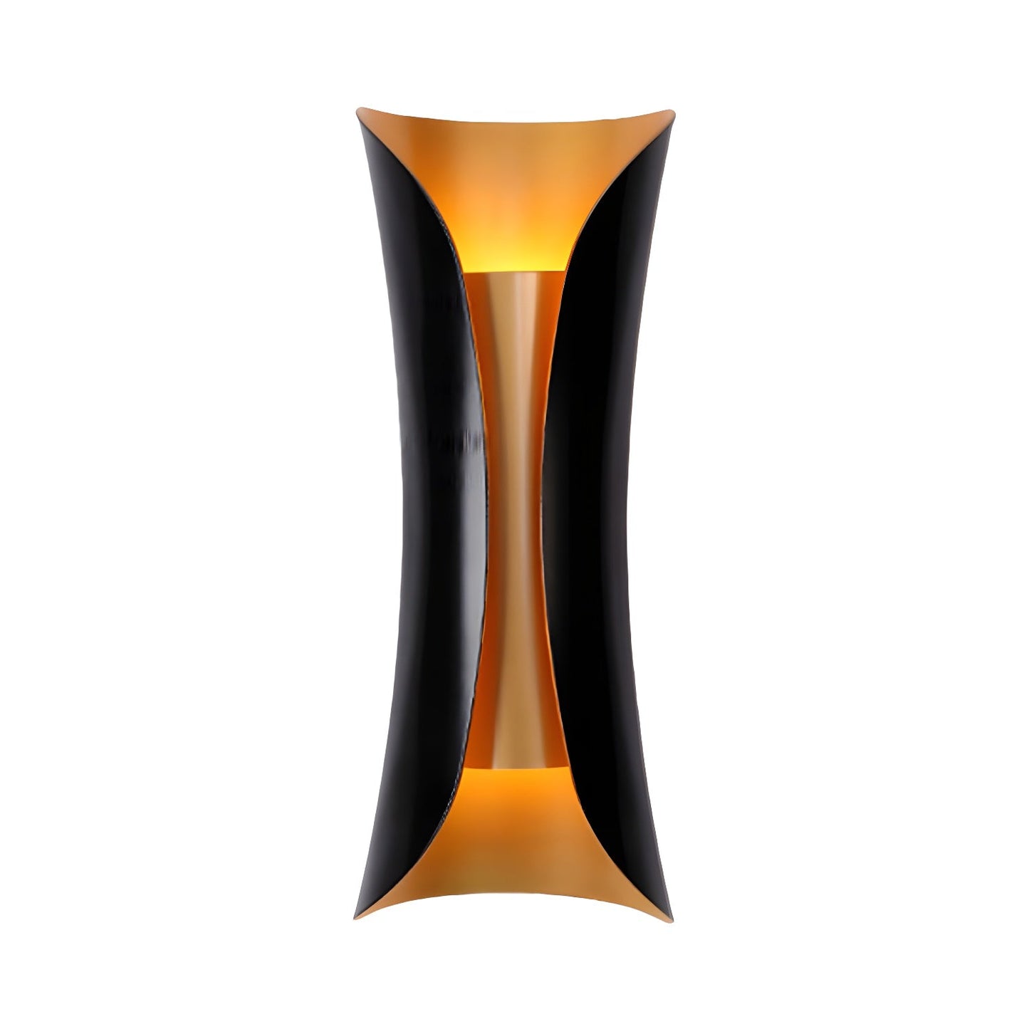 Flame Art Wall Sconce LED Black Gold Indoor Lighting Decor