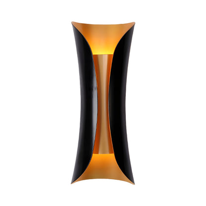 Flame Art Wall Sconce LED Black Gold Indoor Lighting Decor