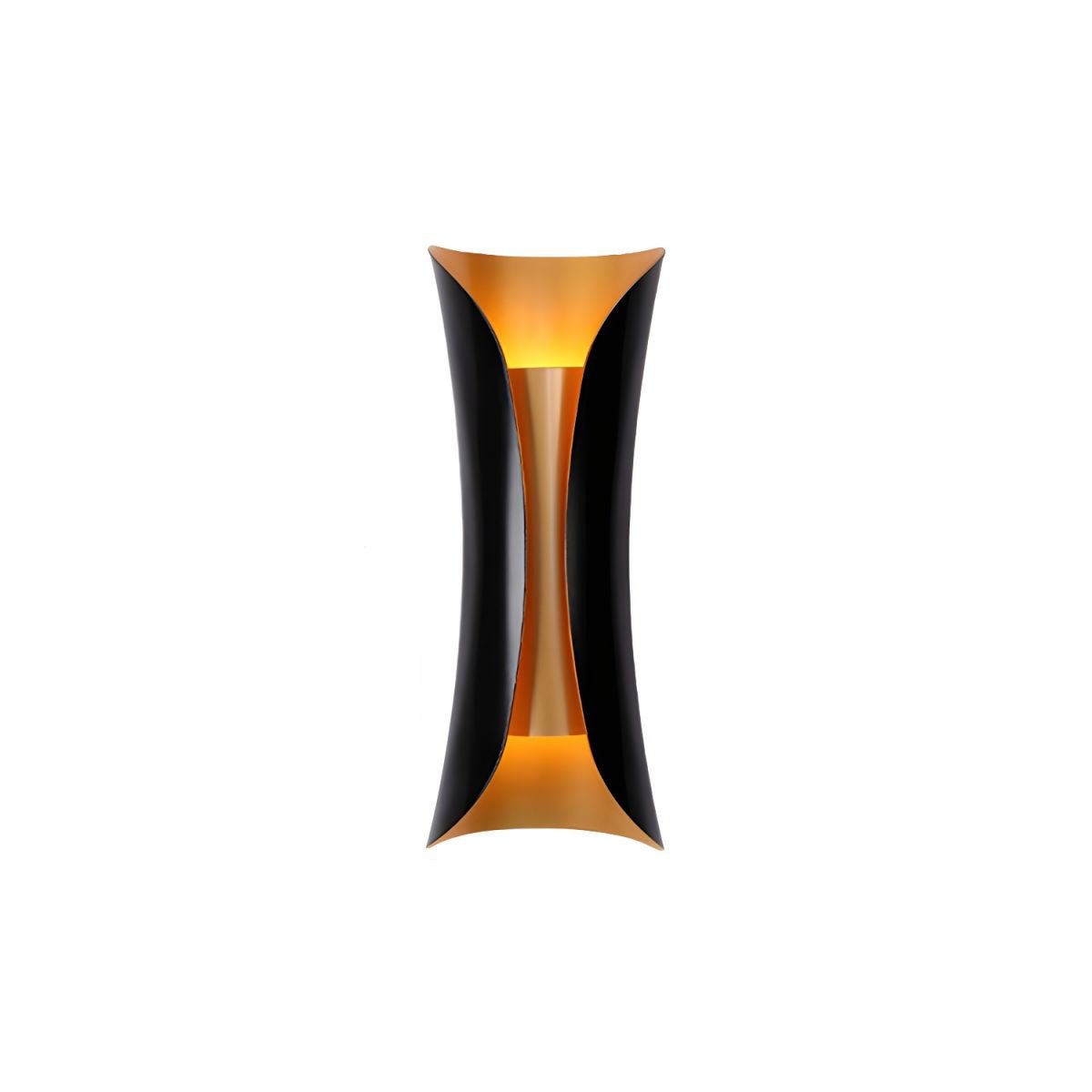 Flame Art Wall Sconce LED Black Gold Indoor Lighting Decor
